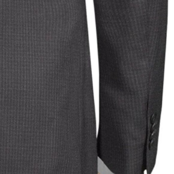 NEW MICHAEL KORS COLLECTION Men Slim Wool Grid Sport Notch Collar Dress Jacket - Picture 4 of 4